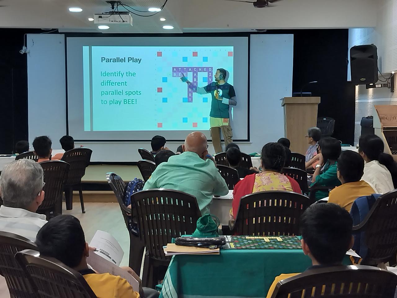Sid teaching Parallel Play on stage