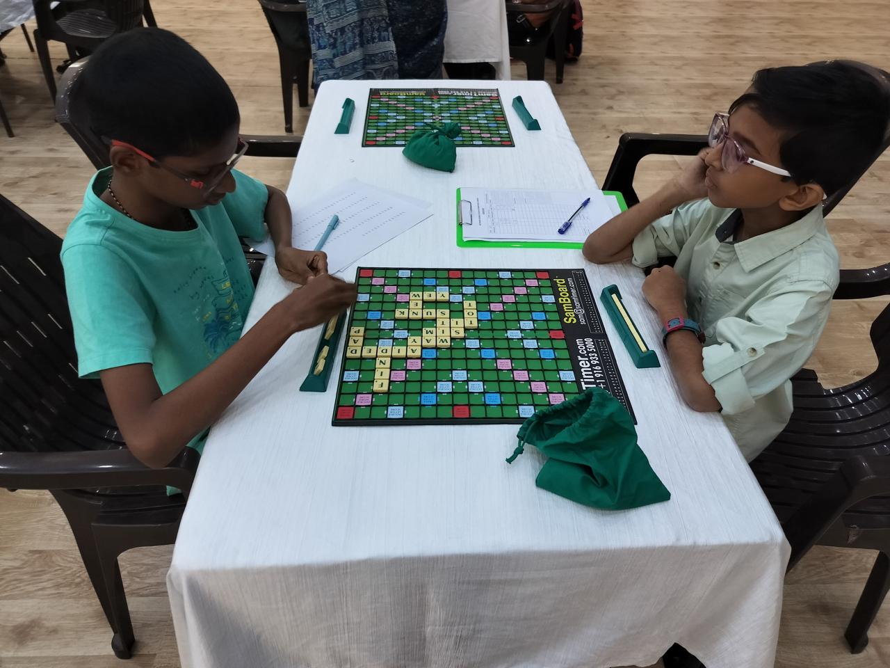 Two players, deep in thought
