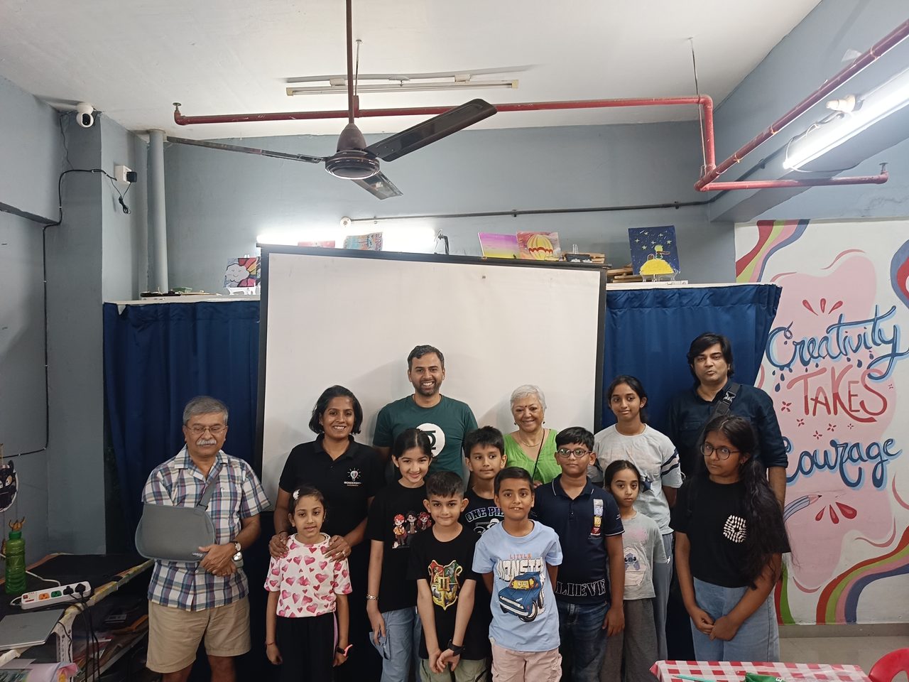 Group photo from the Wondershop Mumbai workshop