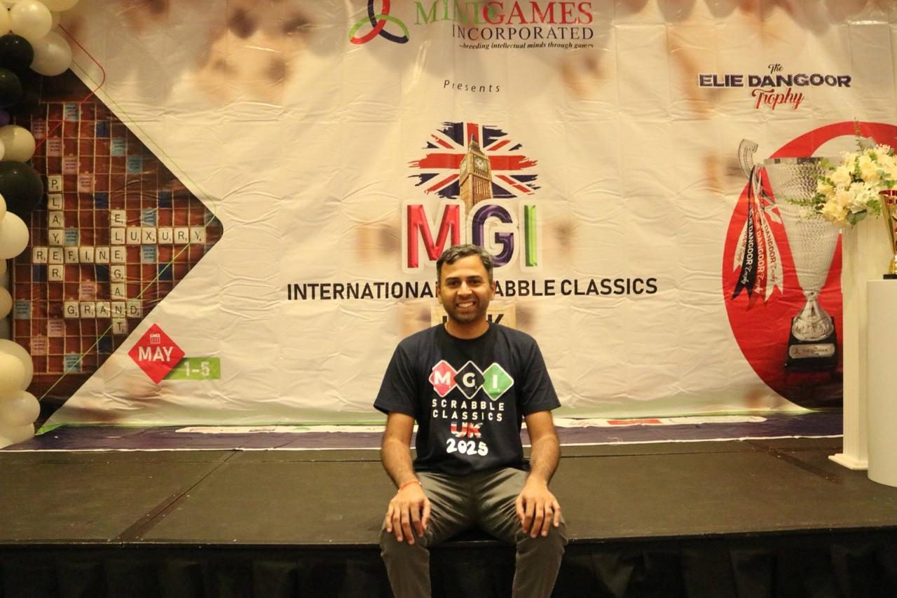 Sid at the MGI International Scrabble Classics, UK 2025